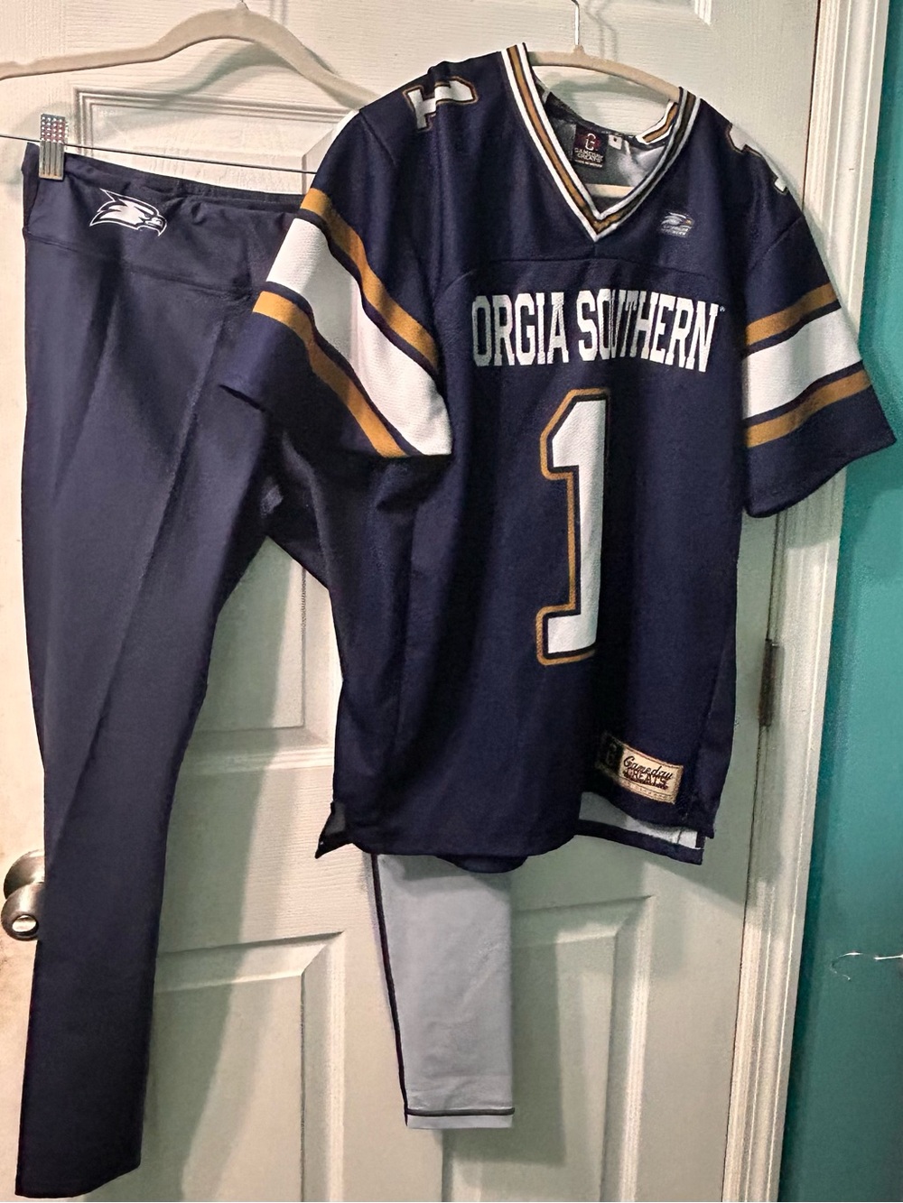 Georgia Southern Navy Track Joggers -‎ Team Style Pants